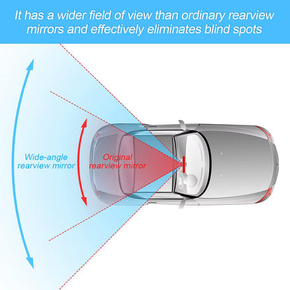 Interior Rearview Mirror Large Field of View Anti-Glare Interior Reversing Auxiliary Mirror Modified Wide-Angle Curved Mirror